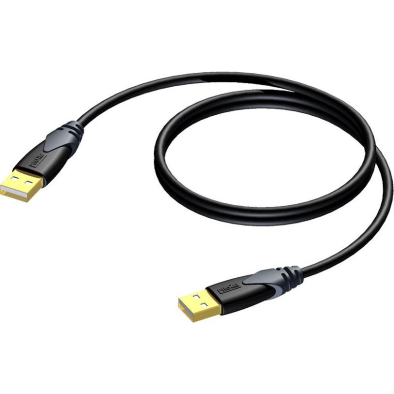 Procab Kabel USB Procab USB-A - USB-A 3 m Czarny (CLD600/3)