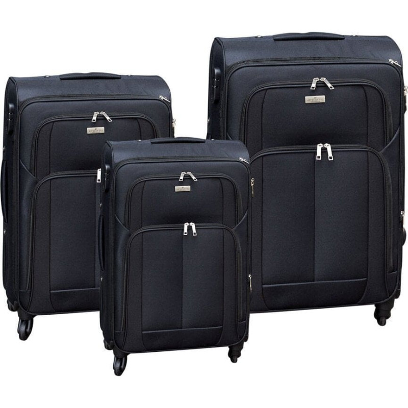 Peterson Komplet trzech miękkich walizek podróżnych  Peterson NoSize