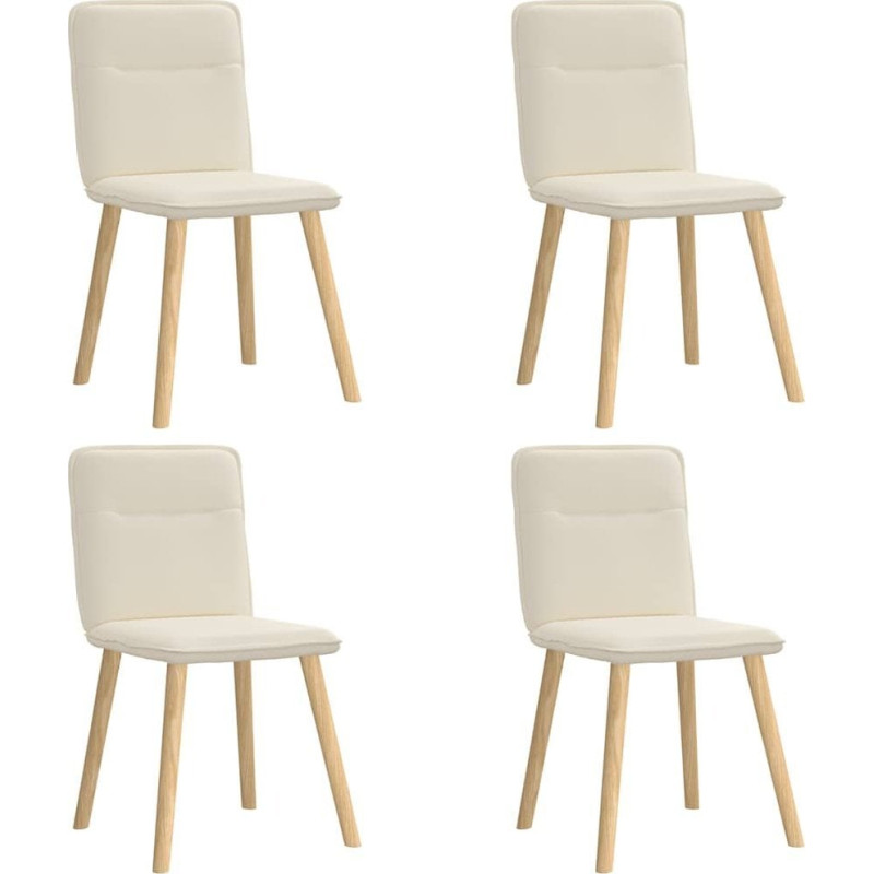 Modernhome Krzesła stołowe, 4 szt., lniane