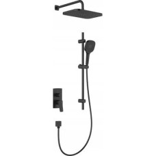 KFA 4529-301-81 / KFA / MALAGA / ZESTAW NATRYSKOWY PODTYNKOWY Z DRĄŻKIEM PRZESUWNYM , BLACK /