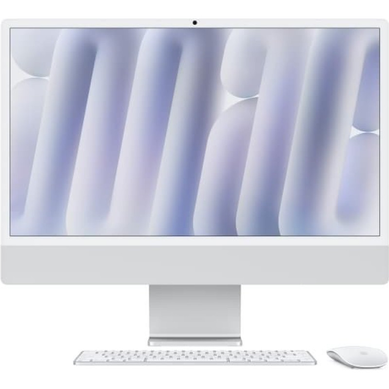 Apple iMac Z1K1 59,62cm 23,5Zoll Nano Glas M4 10C CPU/10C GPU/16C N.E. 32GB 2TB SSD Gbit Eth MM NumKey TID DE Silber