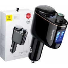 Baseus Car Charger Bluetooth FM Transmitter S-06, BT. 4.2, USB-A, Black (CCHC000001)