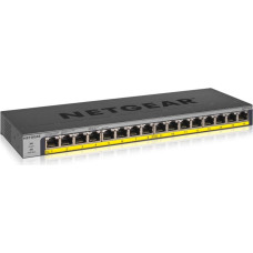 Netgear Switch 16x1000 PoE+ 76W lüfterlos Rack - GS116LP-100EUS