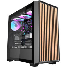 Darkflash DS900WD computer case (black) + 4 fans