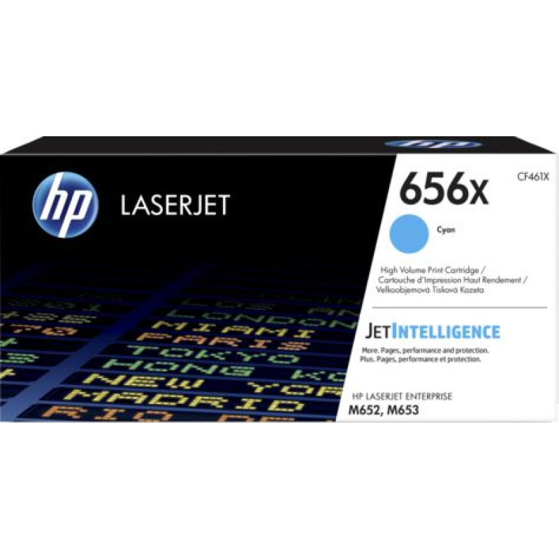 HP Toner HP 656X Cyan Oryginał  (CF461X)