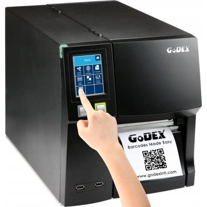 Godex Drukarka etykiet Godex ZX1300i+ 300dpi/termotransfer/USB/3x USBHost/RS232/Ethernet/LCD