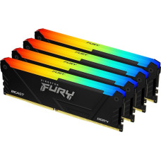 Kingston Fury Pamięć Kingston Fury Beast RGB, DDR4, 32 GB, 3600MHz, CL17 (KF436C17BB2AK4/32)