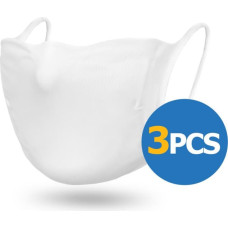 FHC reusable face mask 3pcs, white