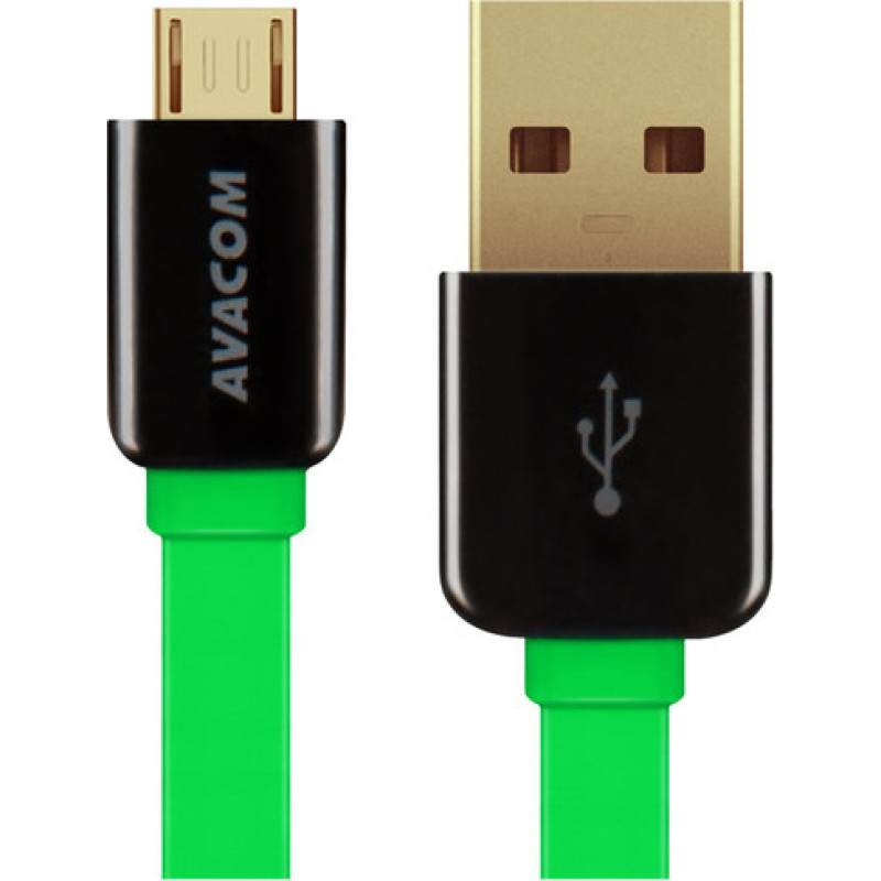 Avacom MIC-120G USB CABLE - MICRO USB, 120CM, GREEN