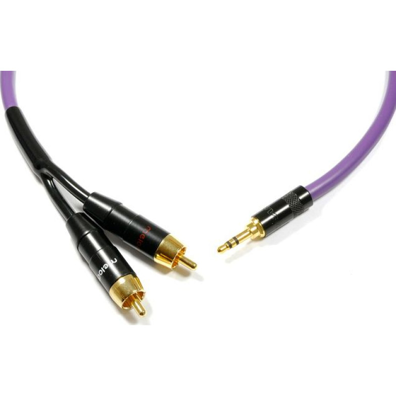 Melodika Kabel Melodika Jack 3.5mm - RCA (Cinch) x2 5m fioletowy