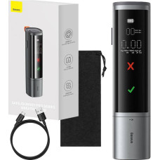Baseus Car Mount SafeJourney Pro Series alcohol breathalyser in aluminium case 470 mAh Gray (CRCX060014)