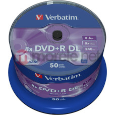 Verbatim DVD+R DL 8.5 GB 8x 50 sztuk (43758)