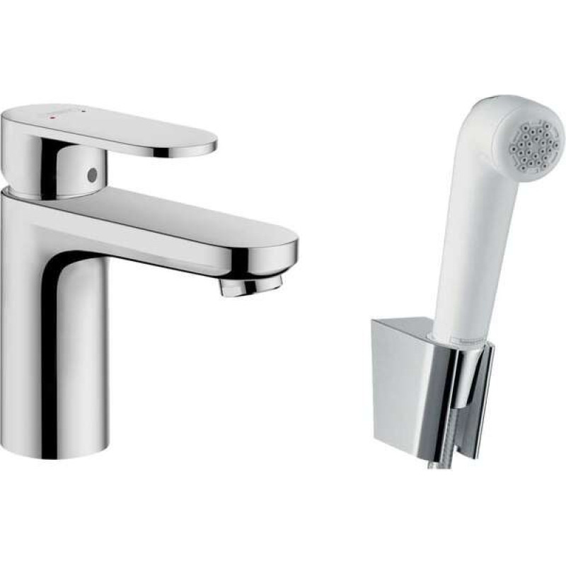 Hansgrohe Praustuvo maišytuvas su bidė rankiniu dušu ir dušo žarna 160 cm Hansgrohe Vernis Blend 71215000, chr