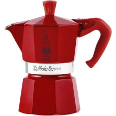 Bialetti Moka Express Winter Wonderland 3TZ cafe 140 ml Red, Silver