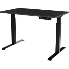 Cama Meble Desk with electric height adjustment MOON 121x67x72-120 black/san sebastian