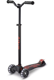 Micro Maxi Micro Deluxe Pro LED scooter Black Red