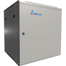 Extralink Wall cabinet rack 12U 600x600 gray metal door
