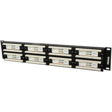 Cablexpert Cat.6 48 port patch panel with rear cable manag. NPP-C648CM-001