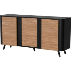 Cama Meble Cama VOLARE chest of drawers 151 x 39 x 75 cm black/walnut