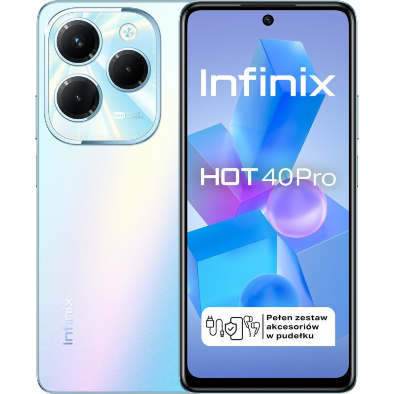 Infinix Smartfon Infinix Hot 40 Pro 8/256GB Niebieski  (INFINIXHOT40PROBLUE)