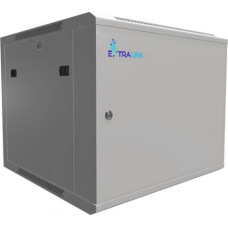 Extralink Wall cabinet rack 9U 600x600 gray metal door