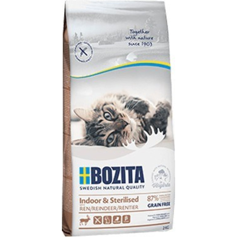 Bozita Indoor&Sterilised Grain free Reindeer  2 kg