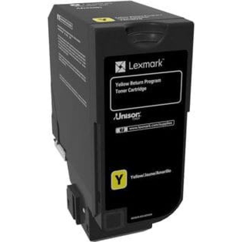 Lexmark Toner Lexmark 74C20Y0 Yellow Oryginał  (74C20Y0)