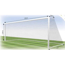 Tremblay Futbola tīkls TREMBLAY FF1113MS 7,5x2,5m, 3mm, dziļums 0,8x2m, 2gab