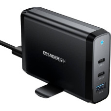 Essager Desktop Charger 2xUSB-C 1xUSB-A 140W Essager GaN (black)