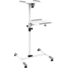 Techly Cita datorprece Techly  
        
     Universal projector / notebook trolley with two shelves  
     White