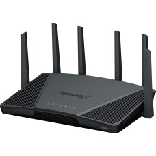 Synology RT6600ax Router WiFi6 1xWAN 3xGbE 1x2.5Gb wireless router Tri-band (2.4 GHz / 5 GHz / 5 GHz) Black