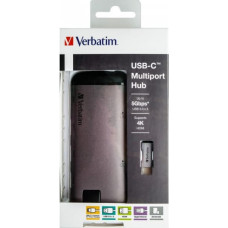 Verbatim USB-C Hub, 3x USB 3.0, HDMI , Gigabit , SDHC/microSDHC inkl. USB