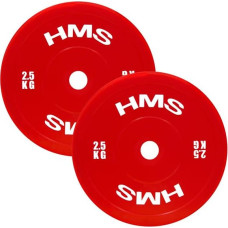 HMS Svara diski TPP02 RED PE OLYMPIC PLATE 2 x 2.5 KG HMS