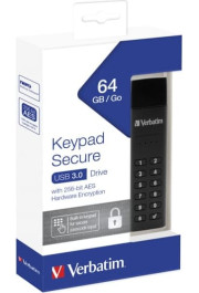 Verbatim USB 3.0 Stick 64GB, Secure, Keypad - Retail