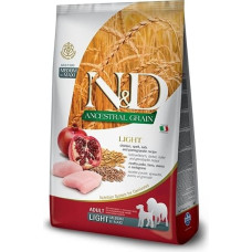 Farmina N&D ANCESTRAL GRAIN DOG LIGHT - CHICKEN. SPELT.OATS AND POMEGRANATE ADULT MEDIUM & MAXI 12kg