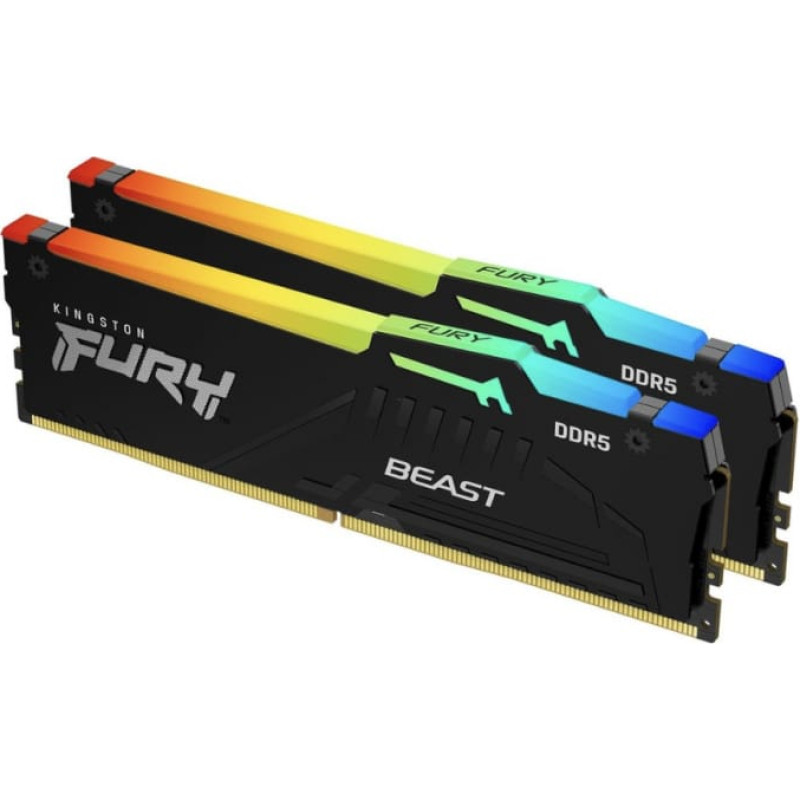 Kingston Fury Beast RGB 2x8GB DDR5 5200MT/s CL36 DIMM KF552C36BBEAK2-16