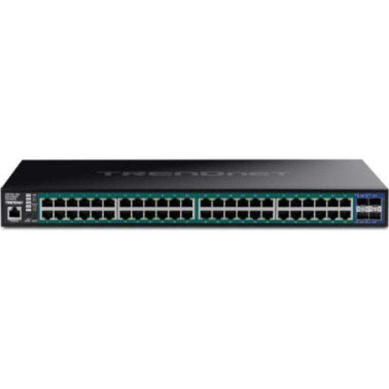 Trendnet TRENDnet TPE-3524S 52-portowy przełącznik PoE+, Gigabit Web Smart z gniazdami 10G SFP+