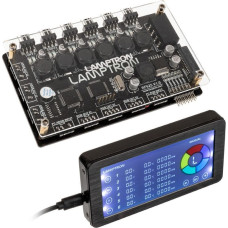 Lamptron Sterownik wentylatorów PWM i ARGB z wyświetlaczem (LAMP-RF625B)
