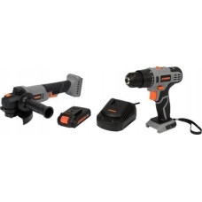 Toya Zestaw elektronarzędzi Toya STHOR SZLIFIERKA 20V + WKRĘTARKA 20V 26Nm   1x2,0Ah