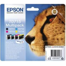 Epson Tusz Epson Zestaw tuszy T0715 (CMYK) (C13T07154012)