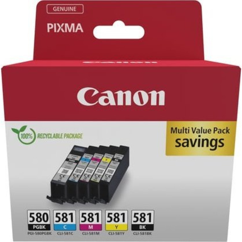 Canon Tusz Canon CANON PGI-580/CLI-581 Ink Cartridge BK/CMYK Sec