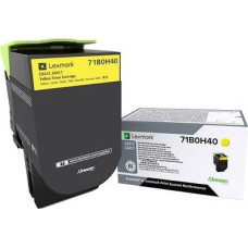 Lexmark Toner Lexmark 71B0H40 Yellow Oryginał  (71B0H40)