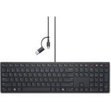 Dell Klawiatura Dell Dell | Collaboration Klaviatūra | KB525C | Klaviatūra | su laidu | Ukrainian (QWERTY) | Juodas | USB-C