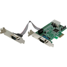 Startech Kontroler StarTech PCIe x1 - 2x RS-232 DB-9 (PEX2S553LP)