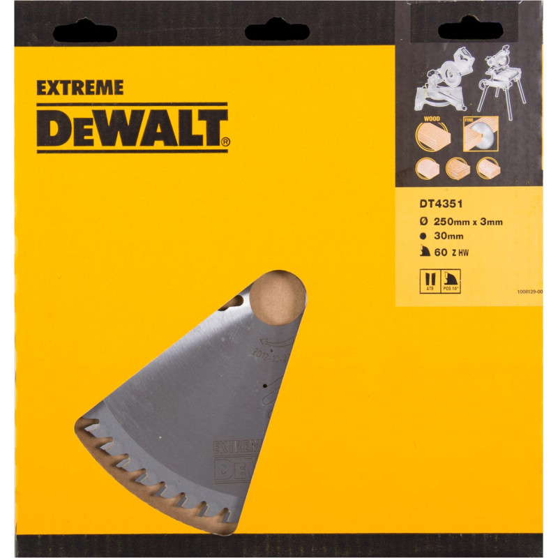 Dewalt Tarcza pilarska do pilarek stacjonarnych 250x30mm 60 zębów - DT4351