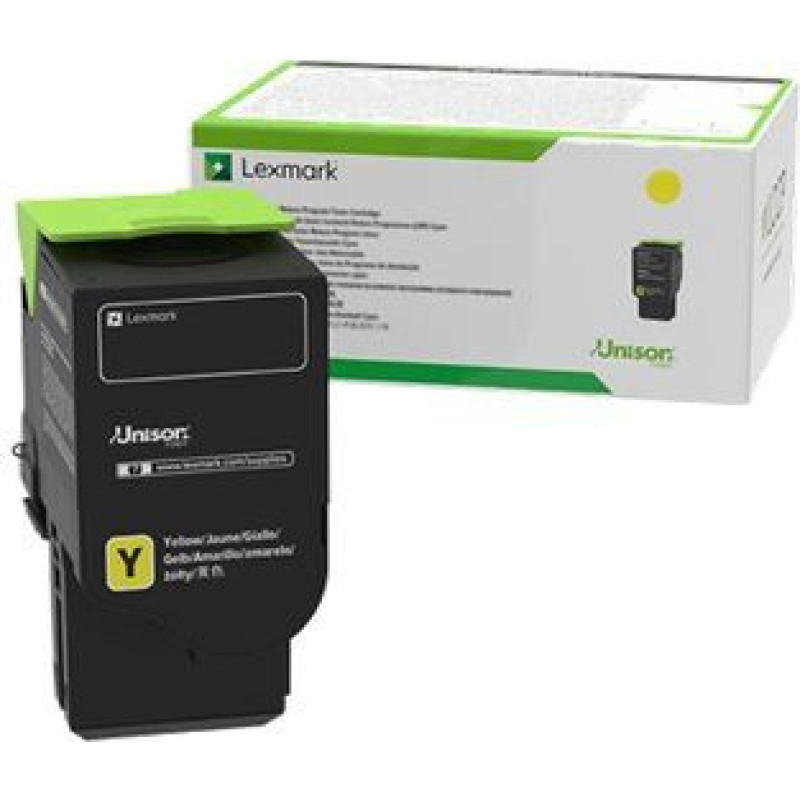 Lexmark Toner Lexmark 78C2UYE Yellow Oryginał  (78C2UYE)