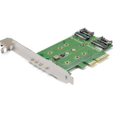 Startech Kontroler StarTech PCIe 3.0 x4 -2x M.2 B-key + M.2 M-key (PEXM2SAT32N1)