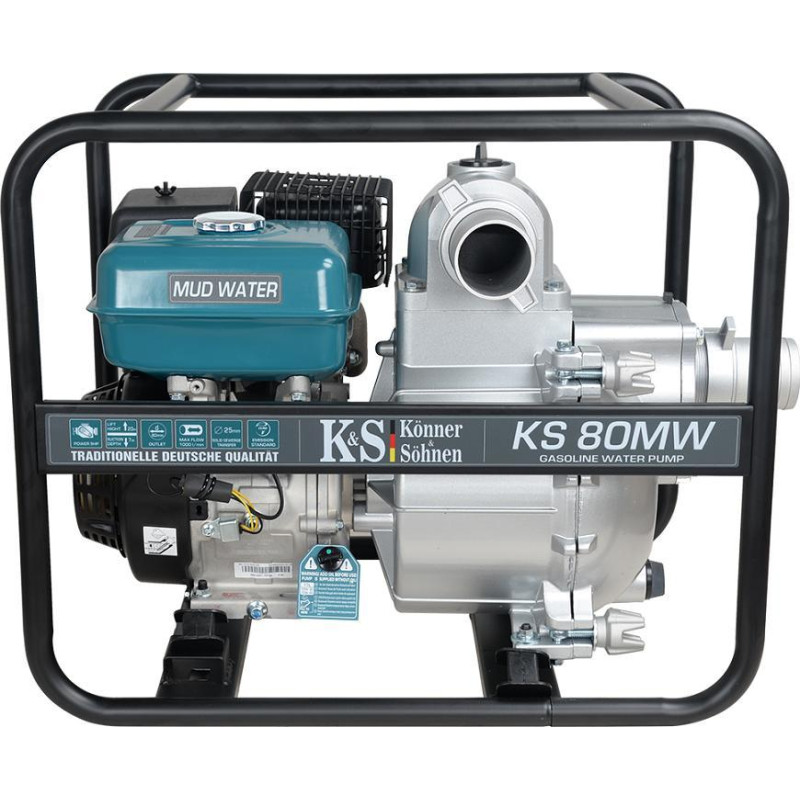 Könner & Söhnen KÖNNER & SÖHNEN POMPA SPALINOWA DO WODY BARDZO BRUDNEJ KS 80MW 1000 l/min KS80MW