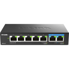 D-Link D-Link DMS-107/E łącza sieciowe Nie zarządzany Gigabit Ethernet (10/100/1000) Czarny