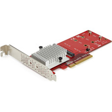 Startech Kontroler StarTech PCIe 3.0 x8 - 2x M.2 M-key (PEX8M2E2)